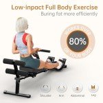 Huzevay Foldable Rowing Machine with Adjustable Resistance