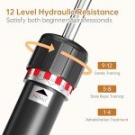 Huzevay Foldable Rowing Machine with Adjustable Resistance