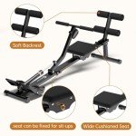 Huzevay Foldable Rowing Machine with Adjustable Resistance