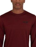 TCA Element Men's Long Sleeve Workout Top - Cabernet