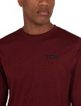 TCA Element Men's Long Sleeve Workout Top - Cabernet