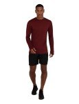 TCA Element Men's Long Sleeve Workout Top - Cabernet