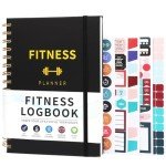 A5 Gym Log Book for Fitness Tracking & Goals