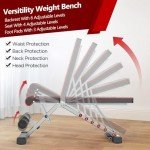 Yoleo Adjustable Weight Bench for Home Gym Fitness
