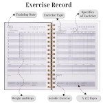 A5 Gym Log Book for Fitness Tracking & Goals