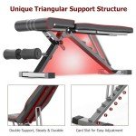 Yoleo Adjustable Weight Bench for Home Gym Fitness