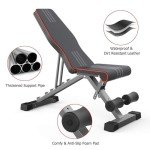 Yoleo Adjustable Weight Bench for Home Gym Fitness