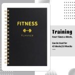 A5 Gym Log Book for Fitness Tracking & Goals