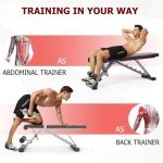 Yoleo Adjustable Weight Bench for Home Gym Fitness
