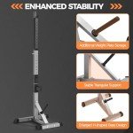 Adjustable Squat Rack and Dip Station Set