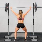Adjustable Squat Rack and Dip Station Set
