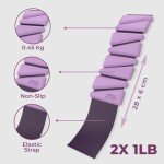 Swiss Activa+ Adjustable 1 lb Wrist/Ankle Weights Set