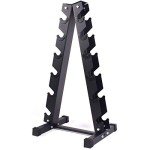 6-Tier A-Frame Dumbbell Rack for Home Gym