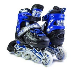 Adjustable Light-Up Roller Skates for All Ages