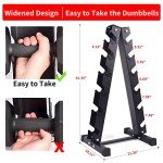 6-Tier A-Frame Dumbbell Rack for Home Gym