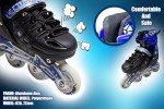 Adjustable Light-Up Roller Skates for All Ages