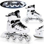 NILS 4-in-1 Adjustable Inline Skates with LED Wheels