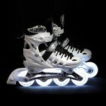 NILS 4-in-1 Adjustable Inline Skates with LED Wheels