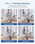MERACH 4-in-1 Folding Exercise Bike with APP