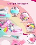 Rainbow Adjustable Light-Up Roller Skates for Kids