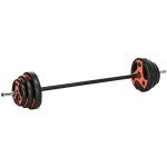 20kg Adjustable Barbell Weights Set for Home Gym
