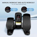 Smart Elliptical Trainer with LCD and Anti-Slip Pedals