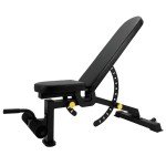Braingain Adjustable Weight Bench - Heavy-Duty, Compact