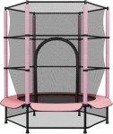 Kids 55-Inch Indoor/Outdoor Trampoline with Safety Net