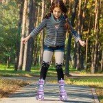 Adjustable Light-Up Roller Skates for Kids (Purple)