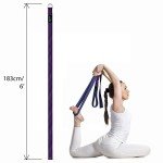 Adjustable D-Ring Yoga Strap - Purple 183cm
