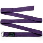 Adjustable D-Ring Yoga Strap - Purple 183cm