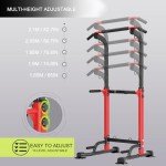 Adjustable Power Tower Dip Station for Home Gym