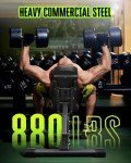 Adjustable 880LBS Weight Bench for Home Gym