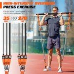 Portable Pilates Bar Kit with Resistance Bands