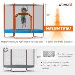 ATIVAFIT 60'' Indoor Outdoor Kids Trampoline