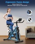 DMASUN Quiet Exercise Bike with LCD Display & Tablet Holder