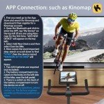 DMASUN Quiet Exercise Bike with LCD Display & Tablet Holder