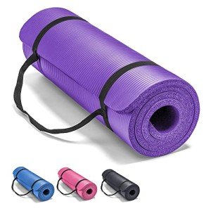 Lions 10mm Non-Slip Yoga Mat with Strap