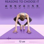 Lions 10mm Non-Slip Yoga Mat with Strap