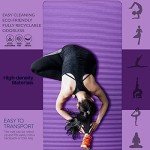 Lions 10mm Non-Slip Yoga Mat with Strap