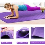 Lions 10mm Non-Slip Yoga Mat with Strap