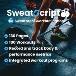 SweatScript Pro: Waterproof Workout & Gym Planner