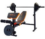 V-fit Olympic Weight Bench with 100kg Set