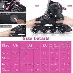 Wheelive Adjustable Light Up Inline Skates