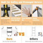 COSTWAY 8FT x 14FT Rectangular Trampoline Set