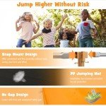 COSTWAY 8FT x 14FT Rectangular Trampoline Set