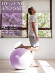 Purple 75cm Gym Ball for Fitness & Yoga