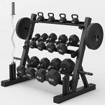 3-Tier Dumbbell Rack for Home Gym Storage