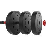 Adjustable 20kg Dumbbell and Barbell Weight Set