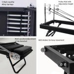 Foldable Pilates Reformer Machine Set for Home